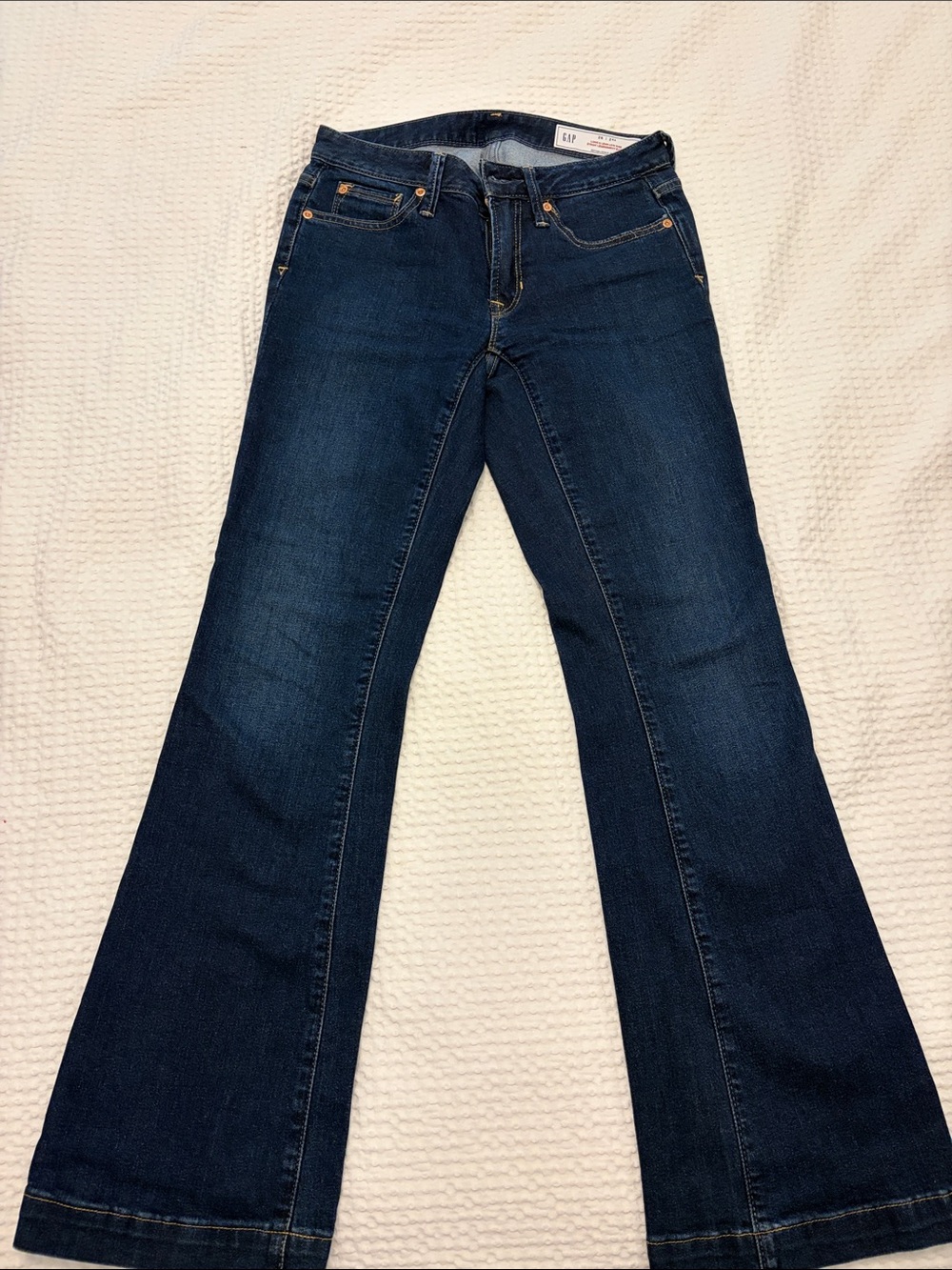 GAP Dark Blue Long & Lean Low Rise Jeans